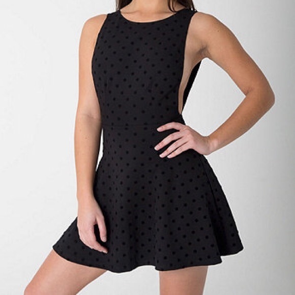 American Apparel Ponte Knit Backless Skater Dress